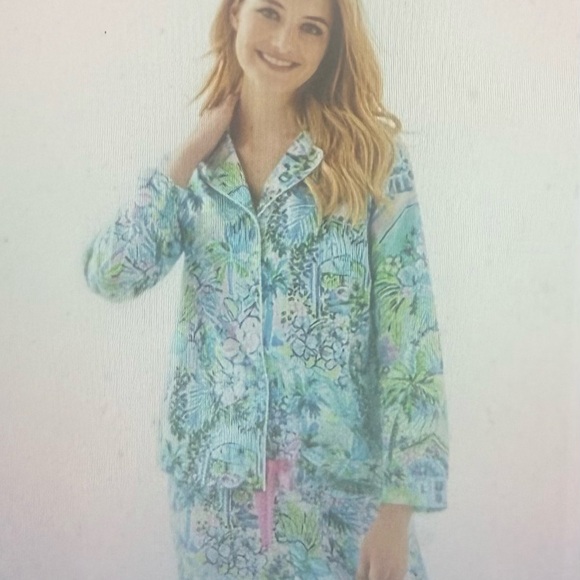 Lilly Pulitzer sought after Lilly’s House Pajama top NWTs size small RARE